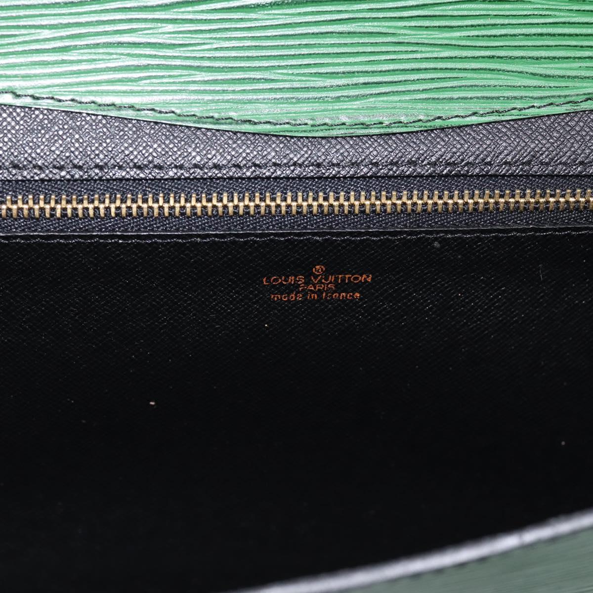 LOUIS VUITTON Epi Montaigne 27 Clutch Bag Green M52654 LV Auth 194230A