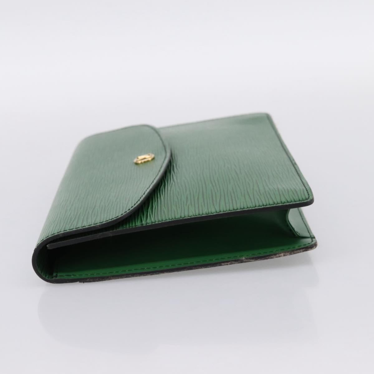 LOUIS VUITTON Epi Montaigne 27 Clutch Bag Green M52654 LV Auth 194230A