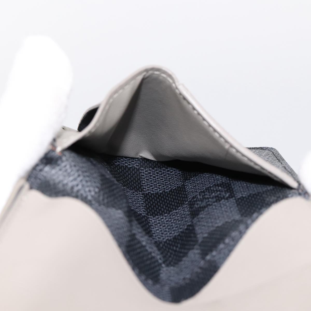 LOUIS VUITTON Damier Grafitte Organizer Dupoch Card Case N63256 LV Auth 194234A