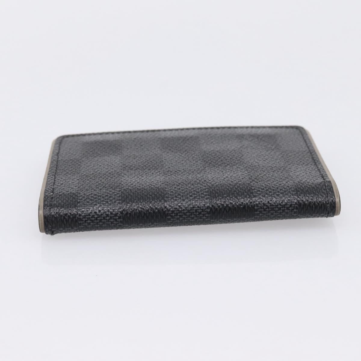 LOUIS VUITTON Damier Grafitte Organizer Dupoch Card Case N63256 LV Auth 194234A