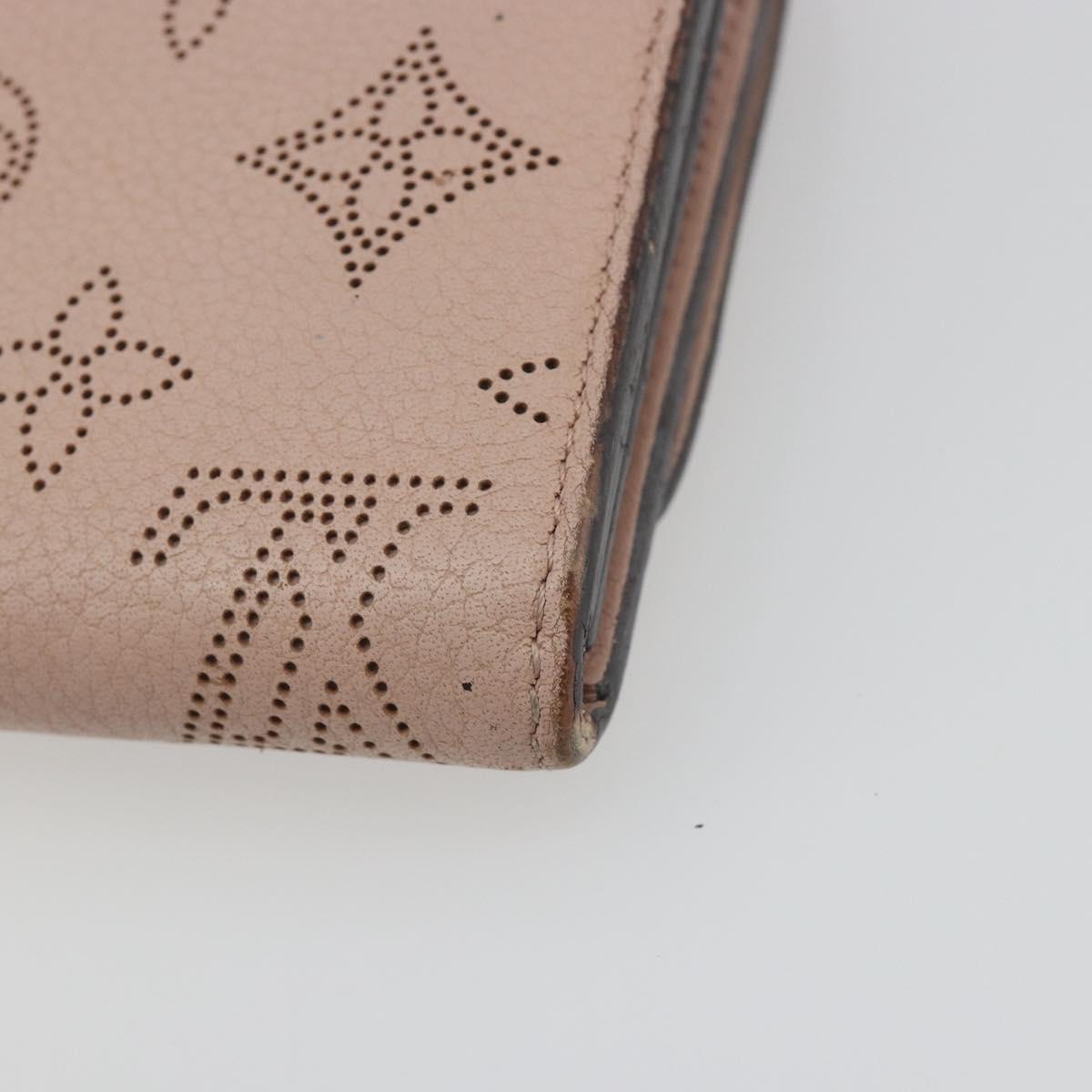 LOUIS VUITTON Mahina Portefeuille Iris Compact Wallet Pink M82757 Auth 194235A