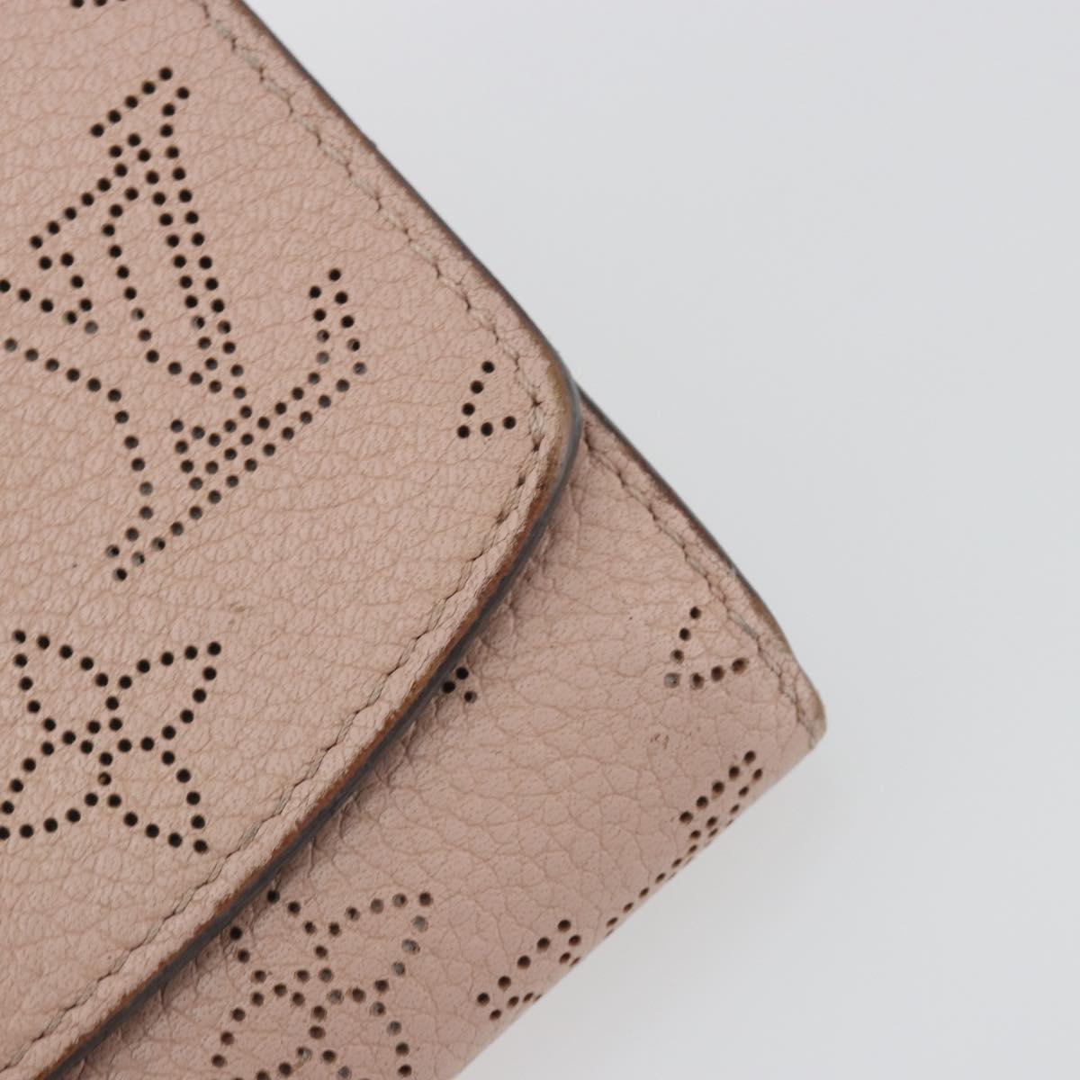 LOUIS VUITTON Mahina Portefeuille Iris Compact Wallet Pink M82757 Auth 194235A