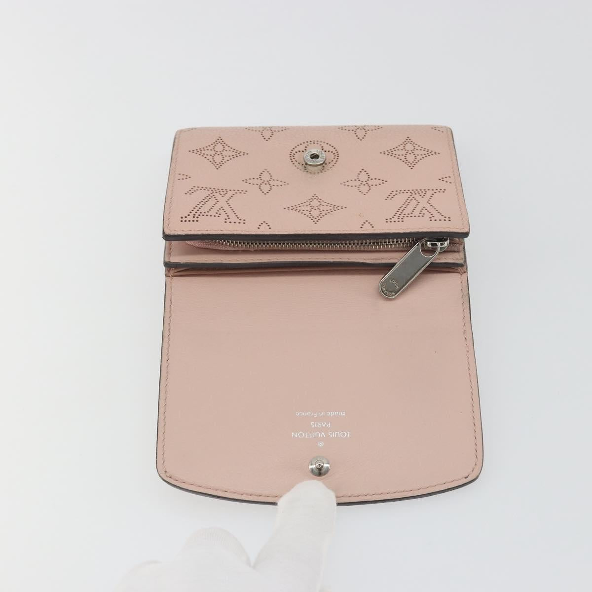 LOUIS VUITTON Mahina Portefeuille Iris Compact Wallet Pink M82757 Auth 194235A