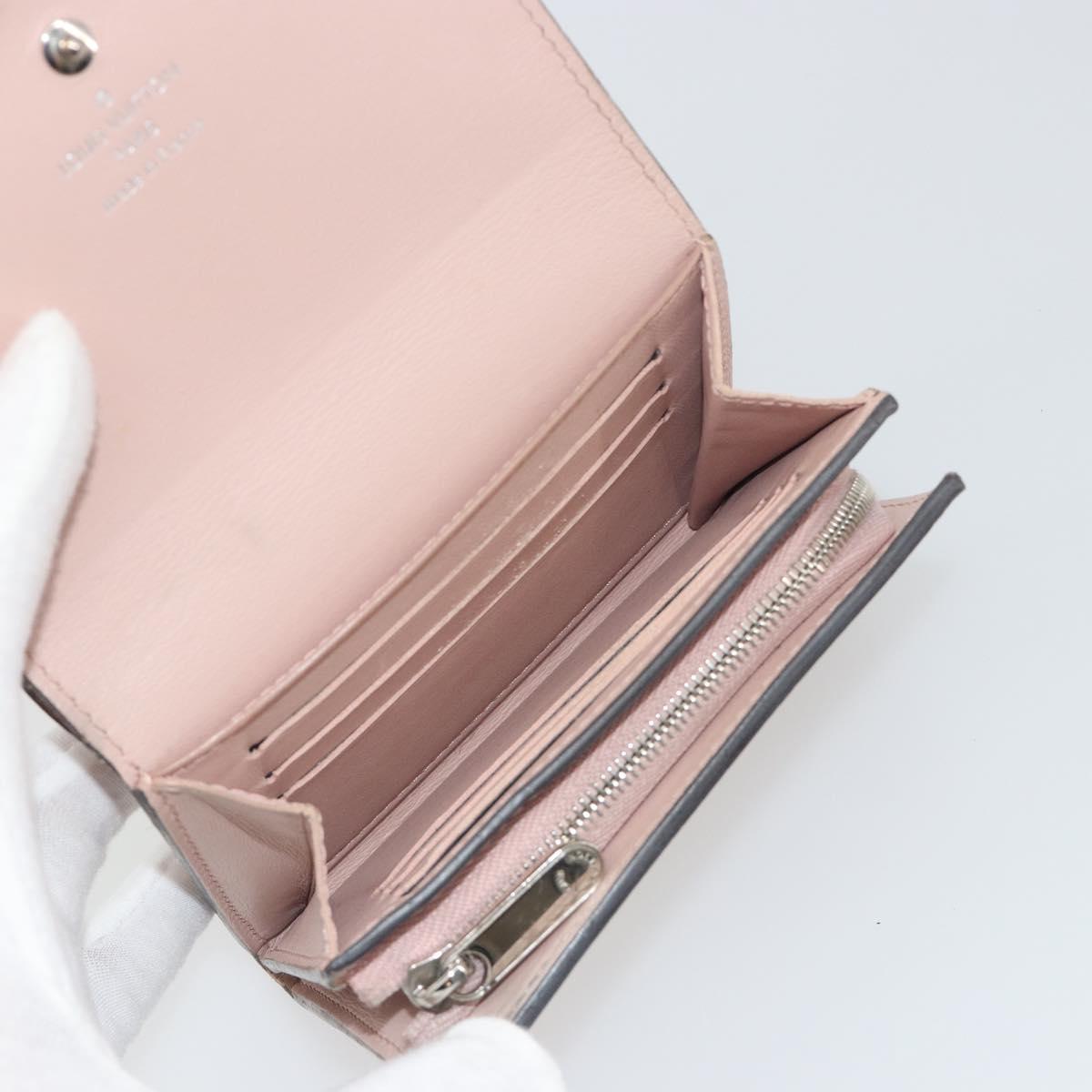 LOUIS VUITTON Mahina Portefeuille Iris Compact Wallet Pink M82757 Auth 194235A