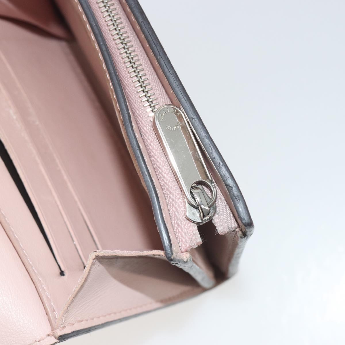 LOUIS VUITTON Mahina Portefeuille Iris Compact Wallet Pink M82757 Auth 194235A