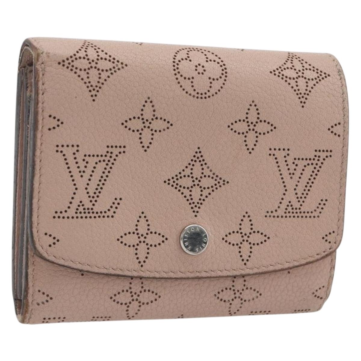 LOUIS VUITTON Mahina Portefeuille Iris Compact Wallet Pink M82757 Auth 194235A