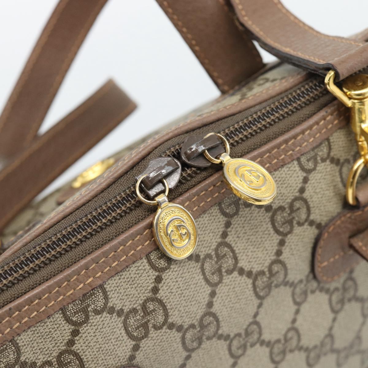 GUCCI GG Supreme Shoulder Bag PVC 2way Beige Gold 000 123 6004 Auth 194241