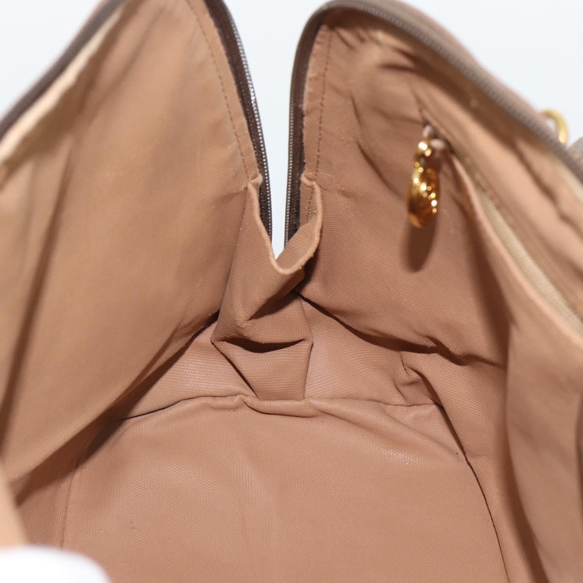 GUCCI GG Supreme Shoulder Bag PVC 2way Beige Gold 000 123 6004 Auth 194241