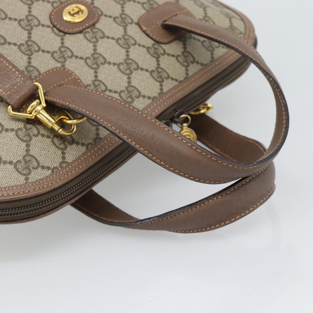 GUCCI GG Supreme Shoulder Bag PVC 2way Beige Gold 000 123 6004 Auth 194241