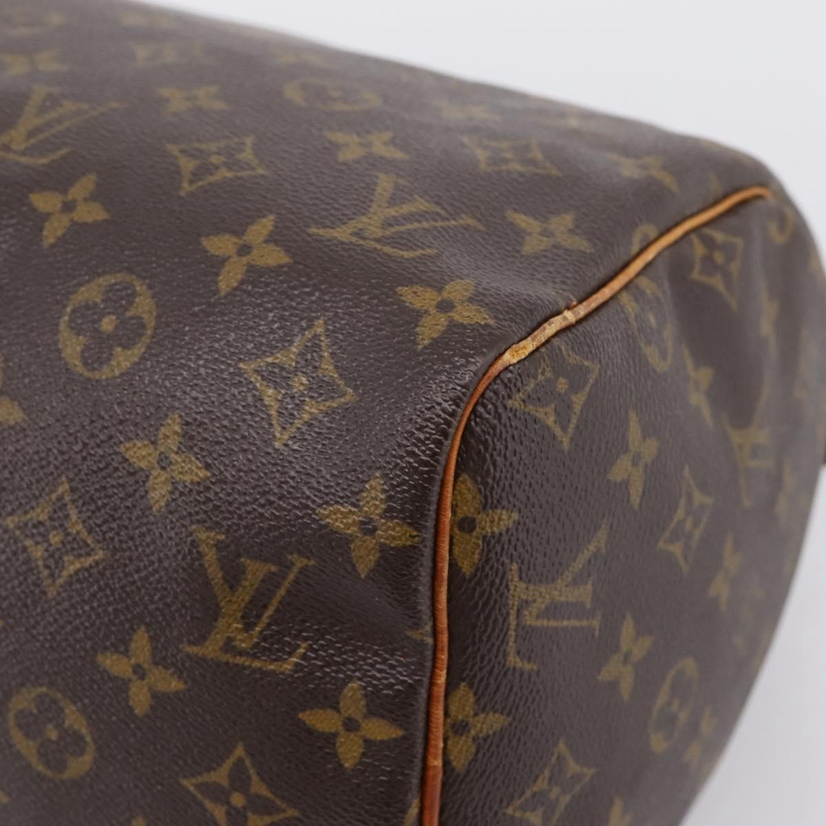 LOUIS VUITTON Monogram Speedy 30 Hand Bag M41526 LV Auth 194257