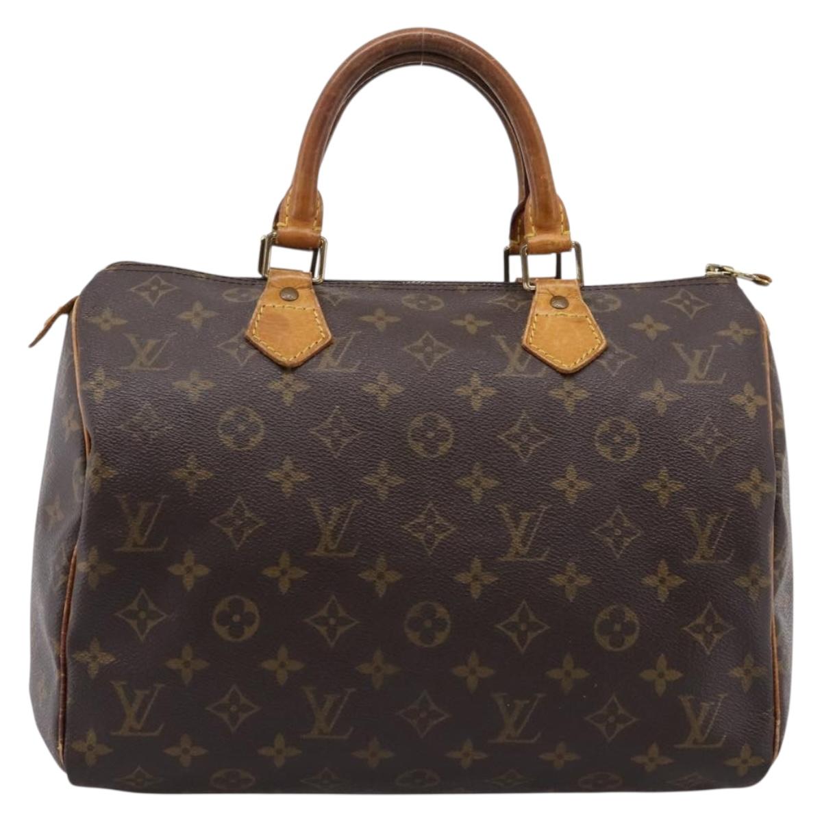 LOUIS VUITTON Monogram Speedy 30 Hand Bag M41526 LV Auth 194257
