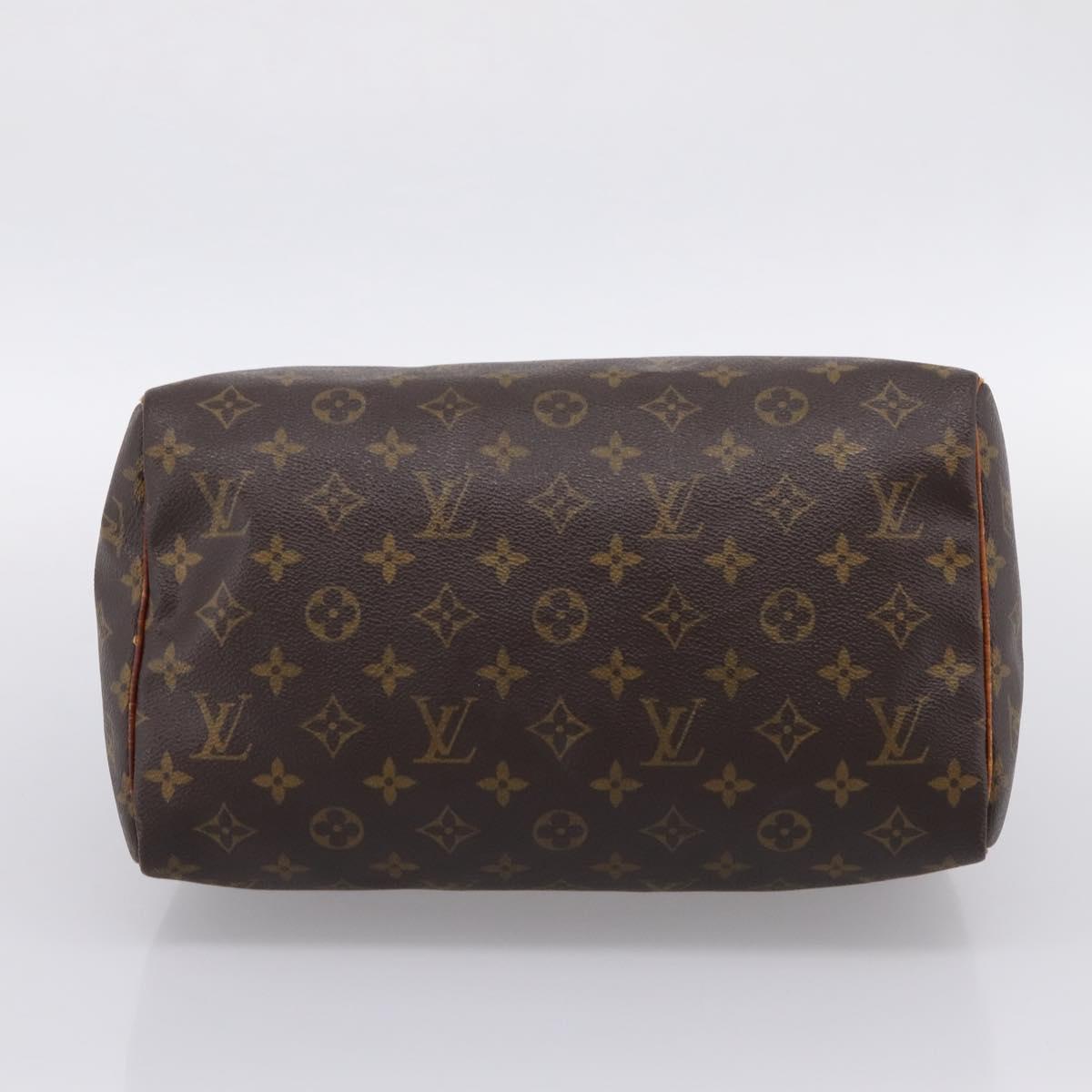 LOUIS VUITTON Monogram Speedy 30 Hand Bag M41526 LV Auth 194257
