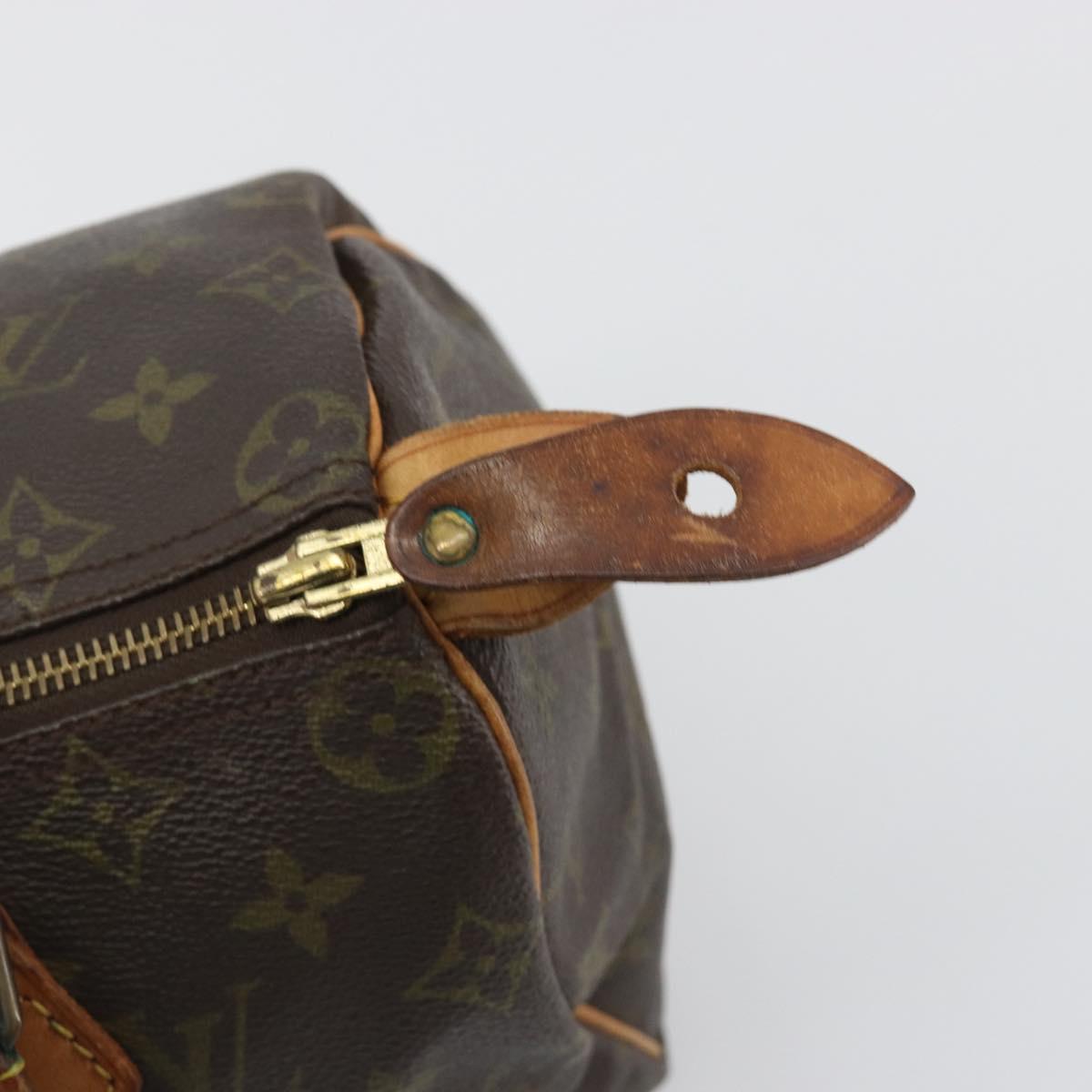 LOUIS VUITTON Monogram Speedy 25 Hand Bag M41528 LV Auth 194258