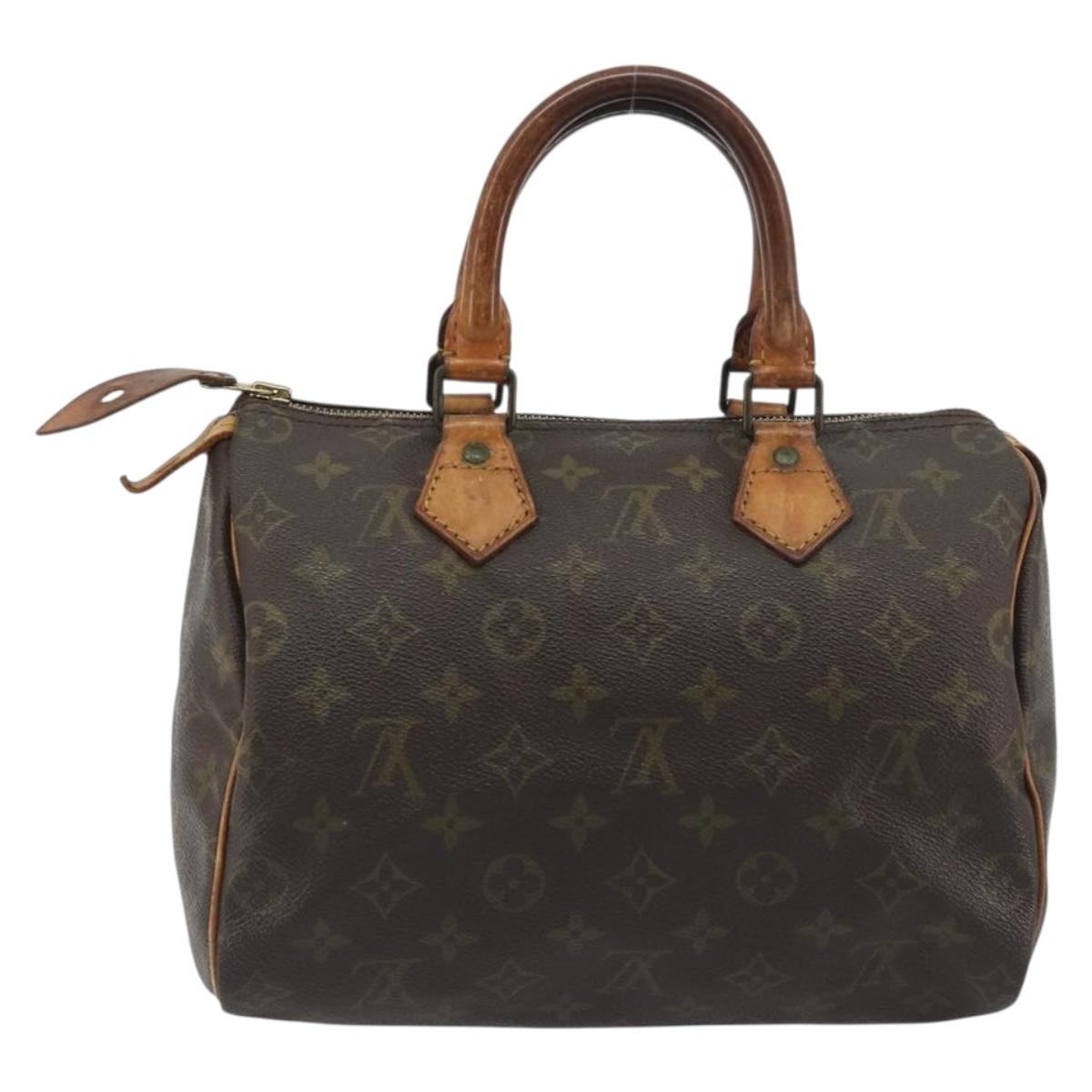 LOUIS VUITTON Monogram Speedy 25 Hand Bag M41528 LV Auth 194258