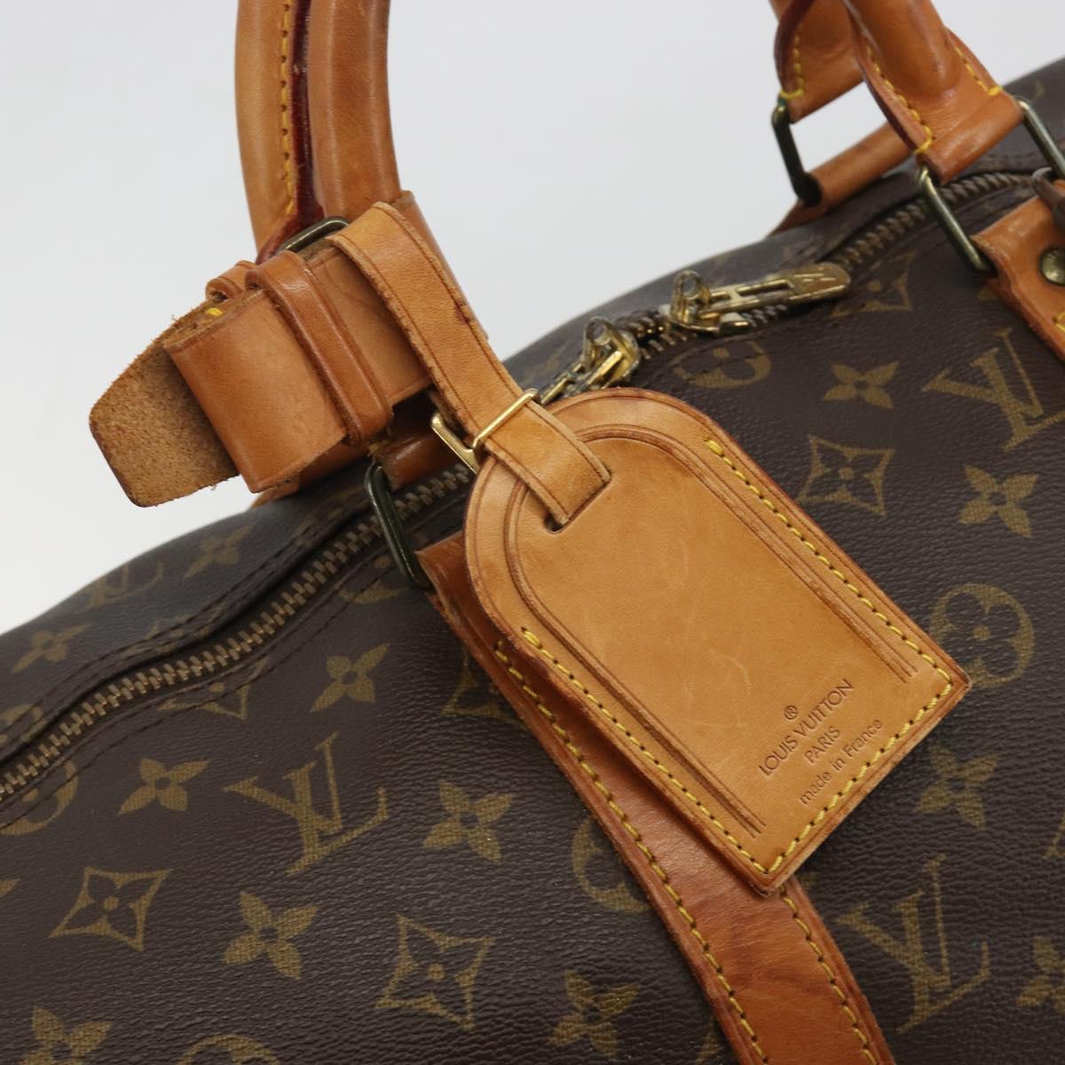LOUIS VUITTON Monogram Keepall 50 Boston Bag M41426 LV Auth 194259A