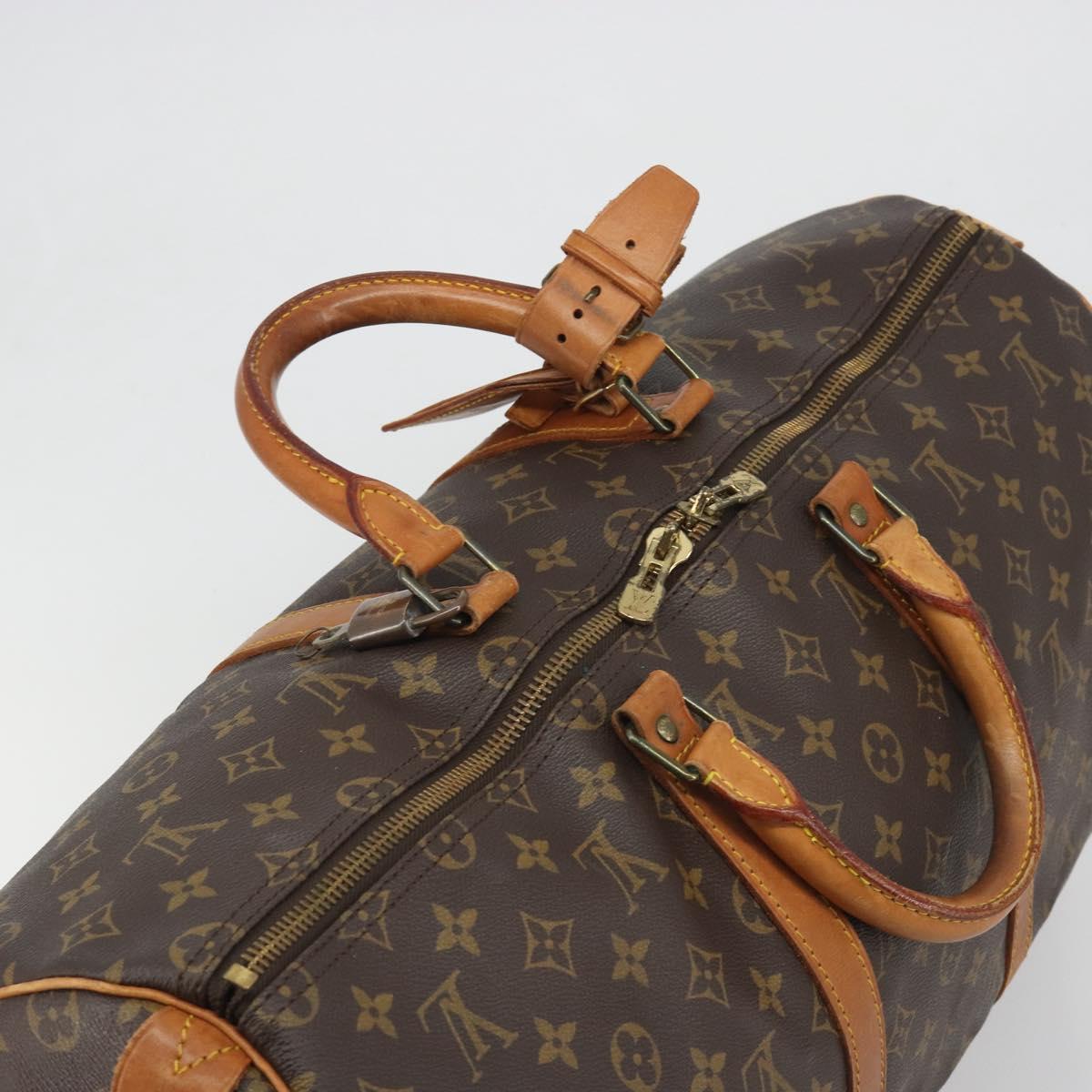 LOUIS VUITTON Monogram Keepall 50 Boston Bag M41426 LV Auth 194259A