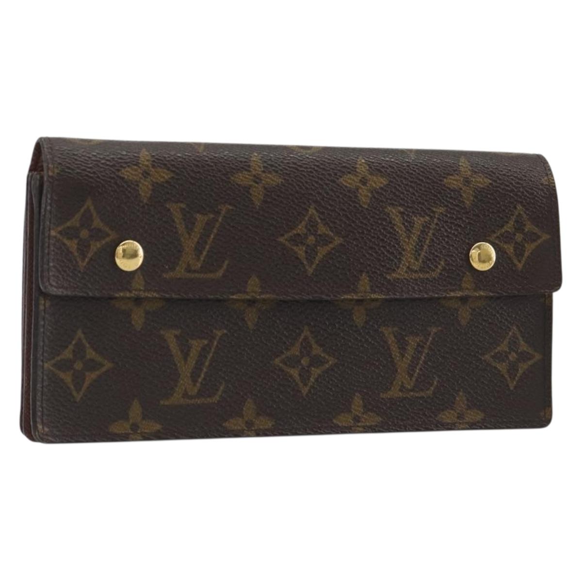 LOUIS VUITTON Monogram Portefeuille Accordion Long Wallet M58008 LV Auth 194269A