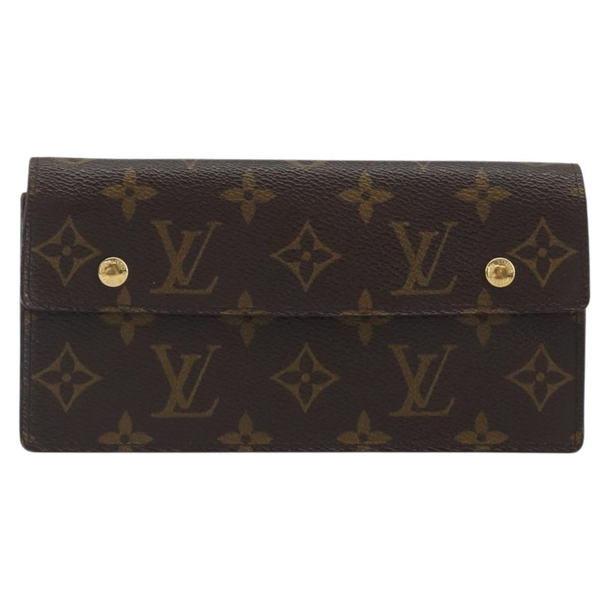 LOUIS VUITTON Monogram Portefeuille Accordion Long Wallet M58008 LV Auth 194269A