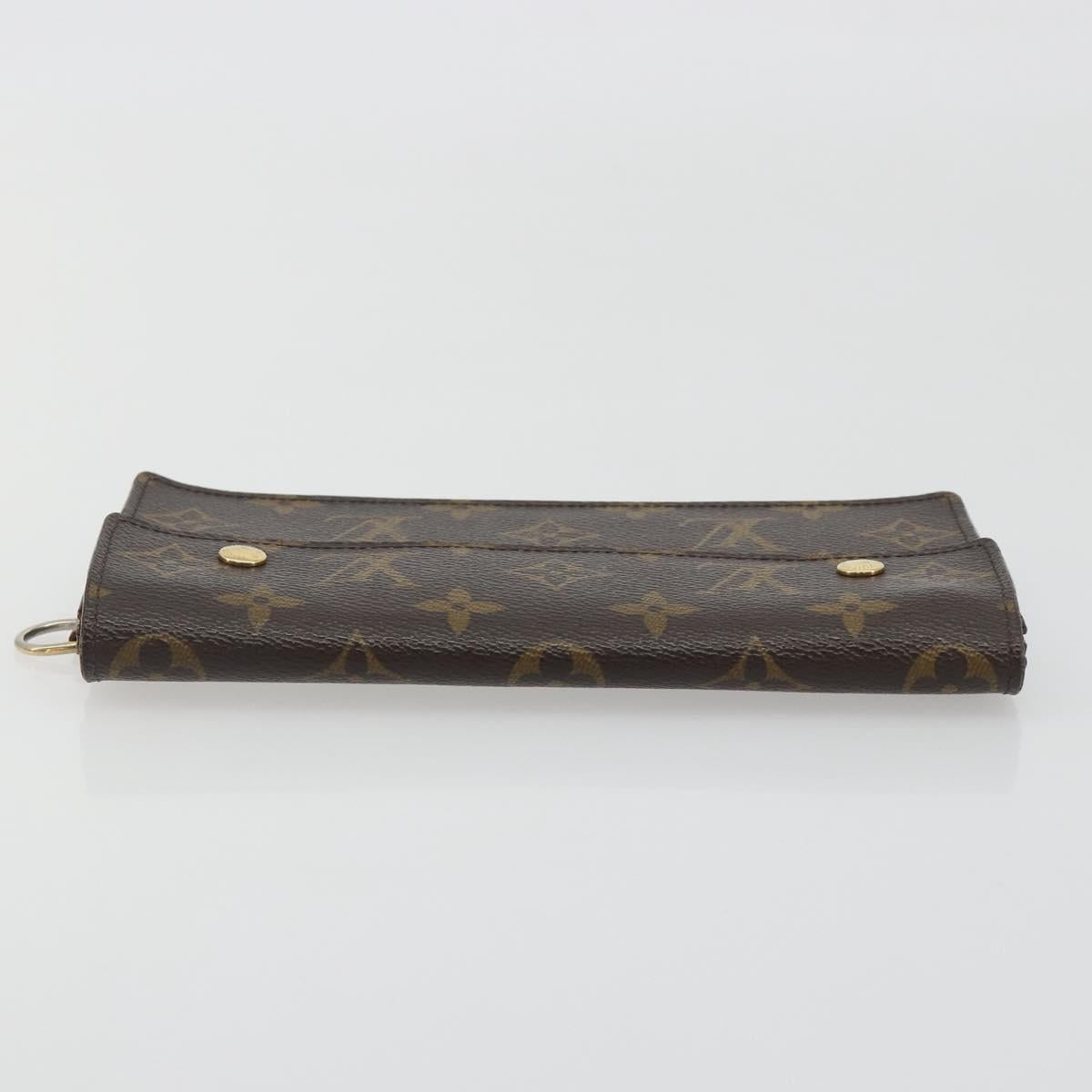 LOUIS VUITTON Monogram Portefeuille Accordion Long Wallet M58008 LV Auth 194269A