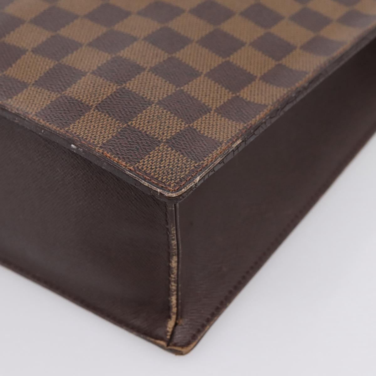 LOUIS VUITTON Damier Ebene Venice PM Hand Bag N51145 LV Auth 194274