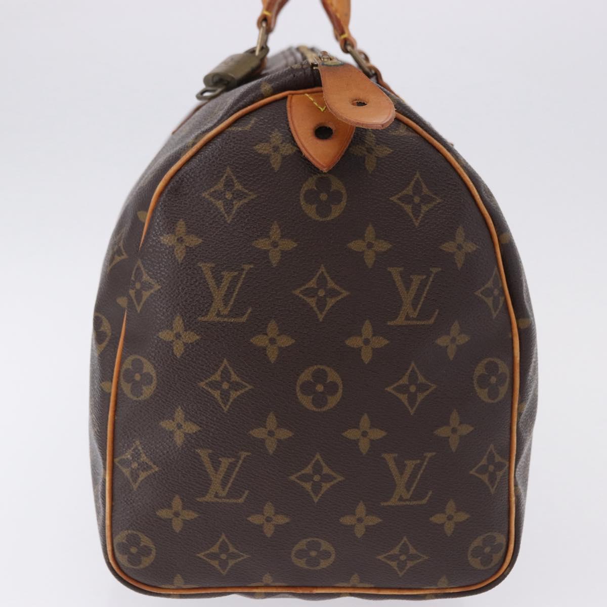 LOUIS VUITTON Monogram Speedy 35 Hand Bag M41524 LV Auth 194276V