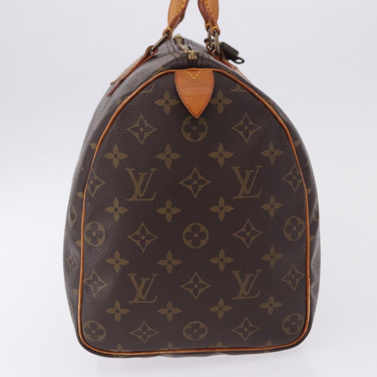 LOUIS VUITTON Monogram Speedy 35 Hand Bag M41524 LV Auth 194276V