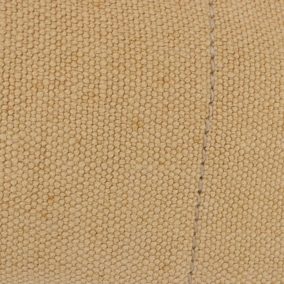 PRADA Canapa GM Tote Bag Straw Beige Gold Auth 194284