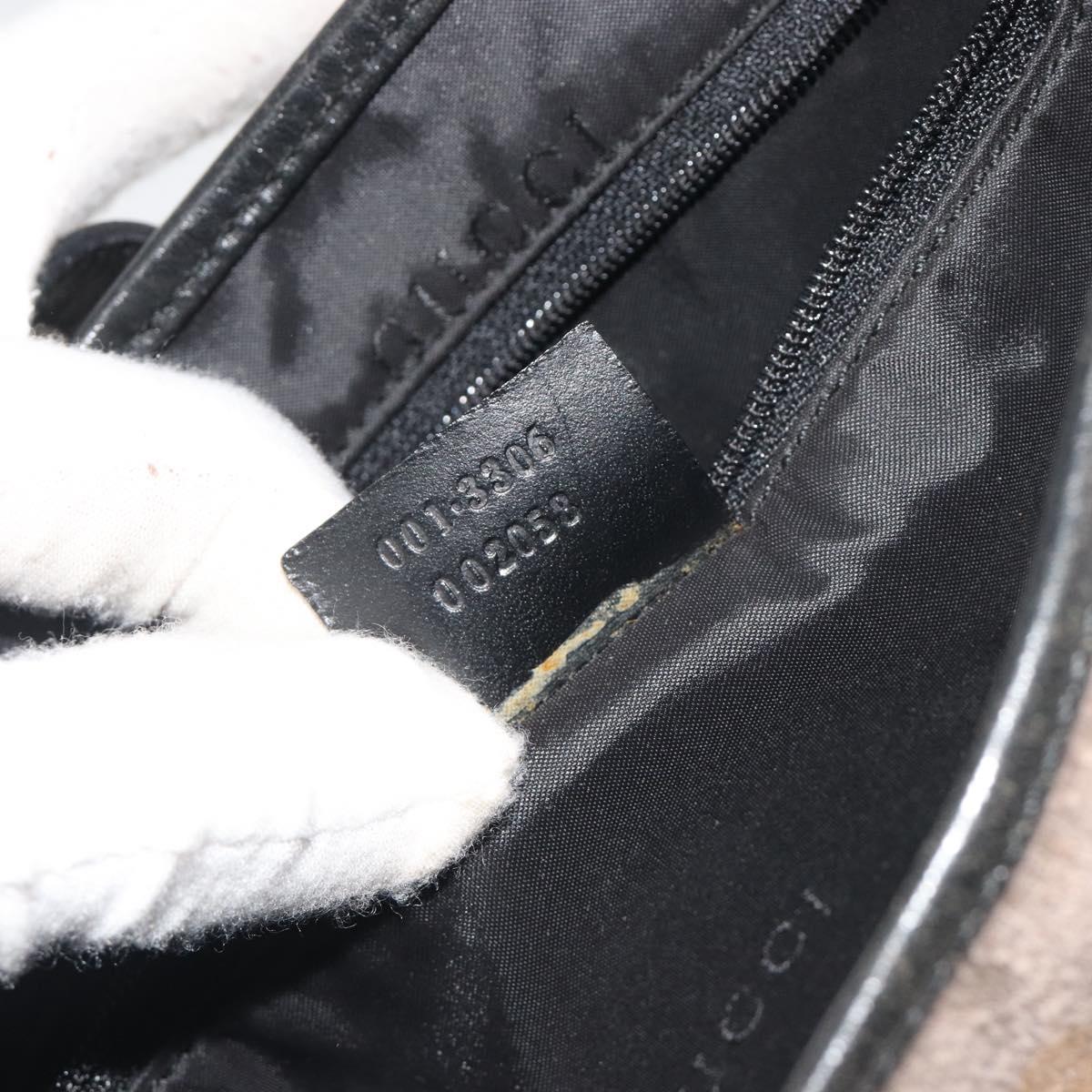 GUCCI Jackie Shoulder Bag Velor Gray Silver 001 3306 Auth 194285