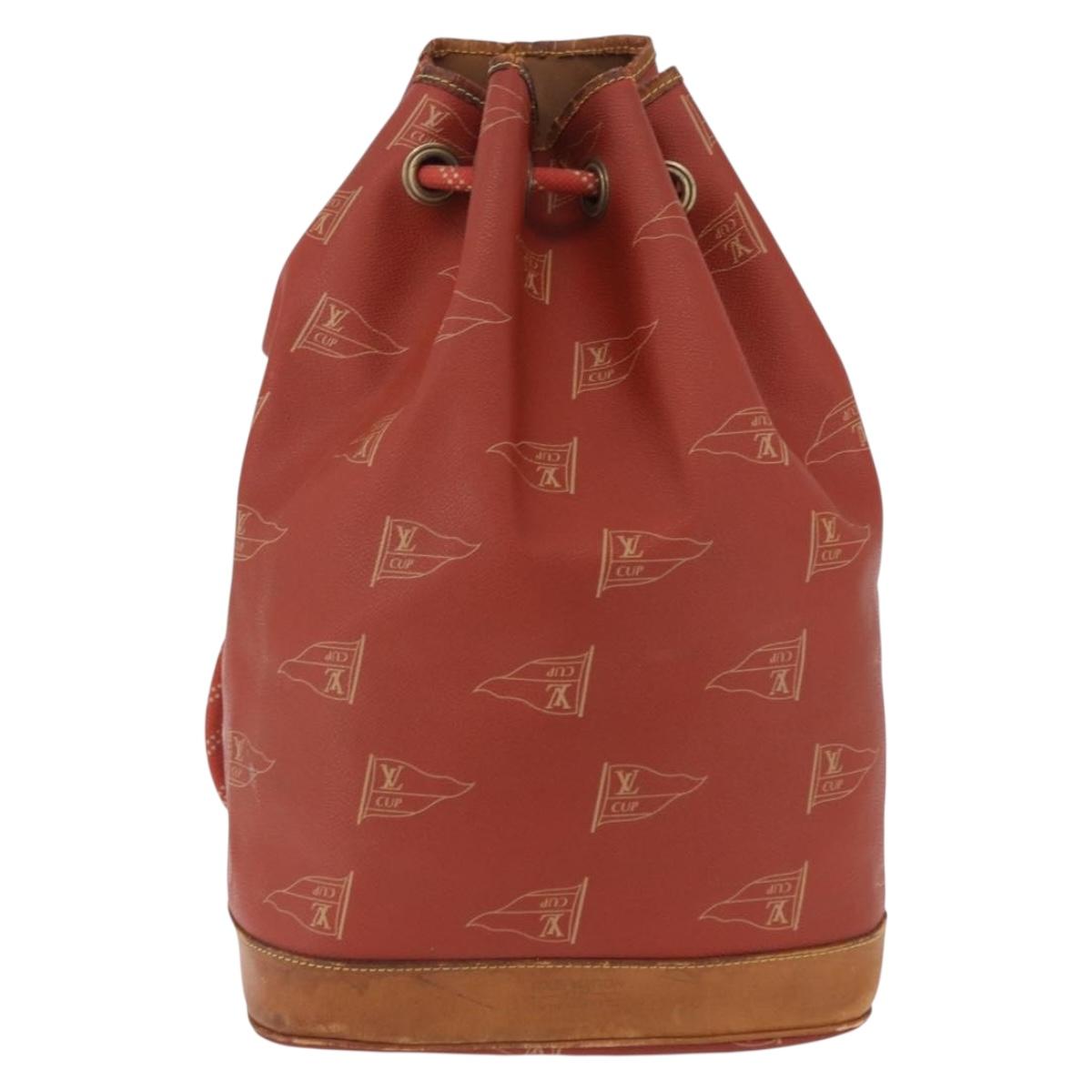 LOUIS VUITTON LV Cup Saint Tropez Shoulder Bag Red M80026 LV Auth 194290