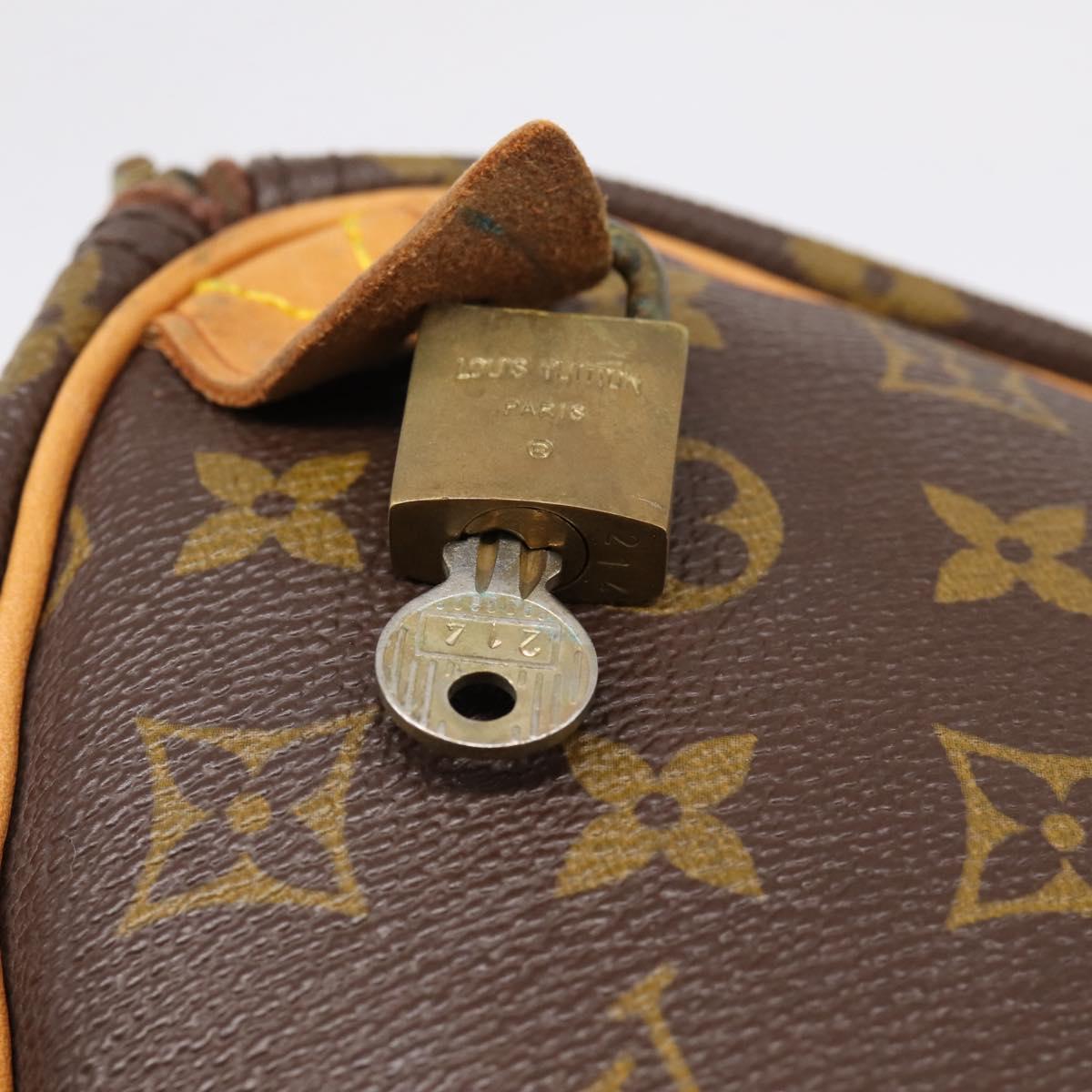 LOUIS VUITTON Monogram Speedy 35 Hand Bag M41524 LV Auth 194299A
