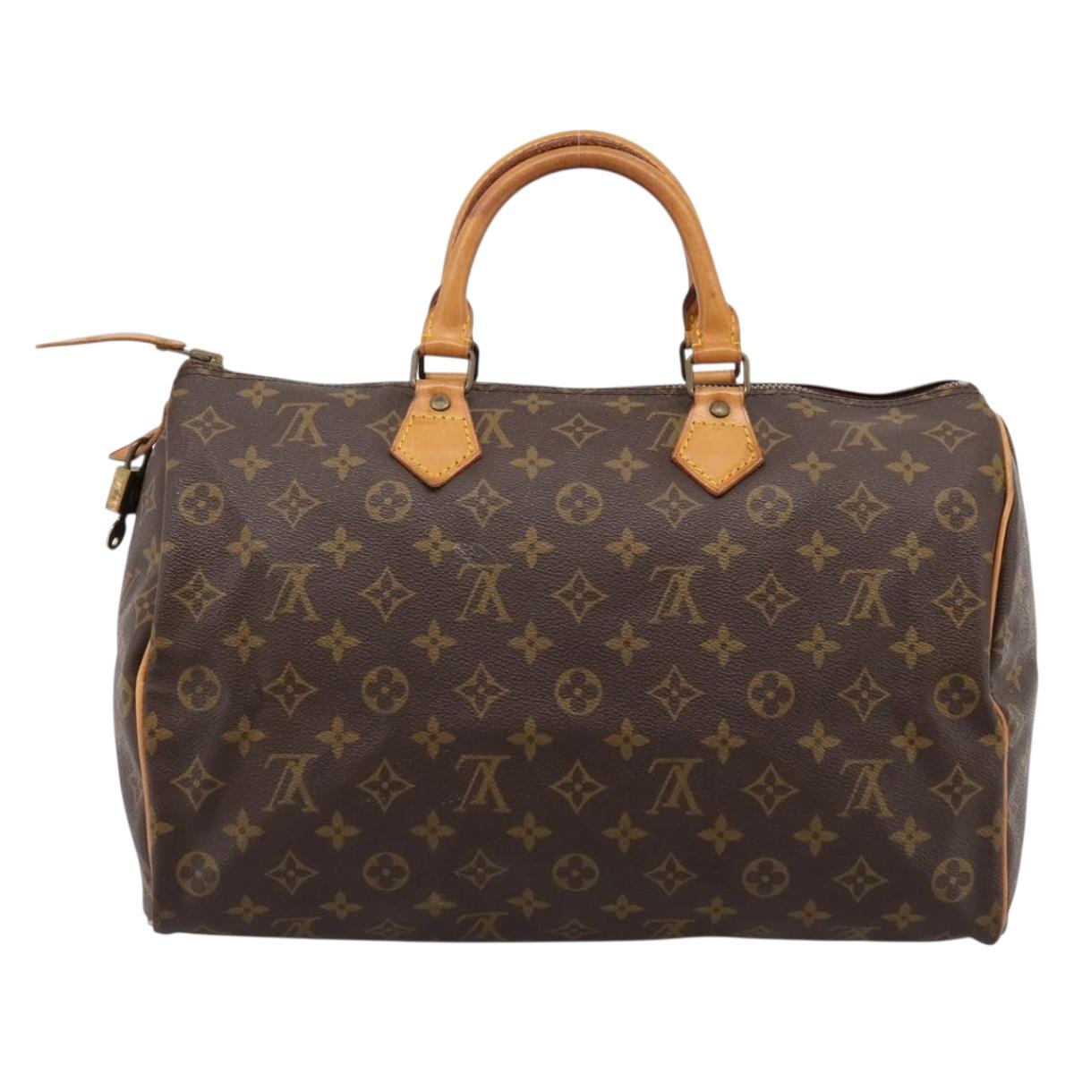 LOUIS VUITTON Monogram Speedy 35 Hand Bag M41524 LV Auth 194299A