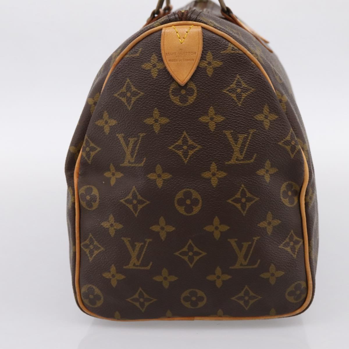 LOUIS VUITTON Monogram Speedy 35 Hand Bag M41524 LV Auth 194299A