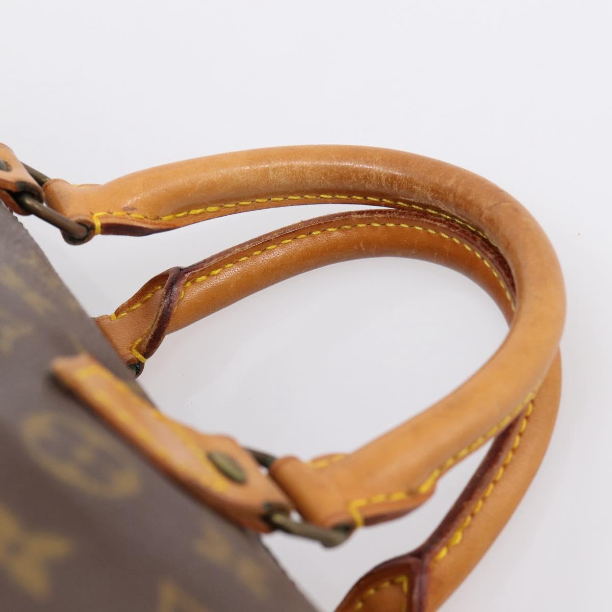 LOUIS VUITTON Monogram Speedy 35 Hand Bag M41524 LV Auth 194299A