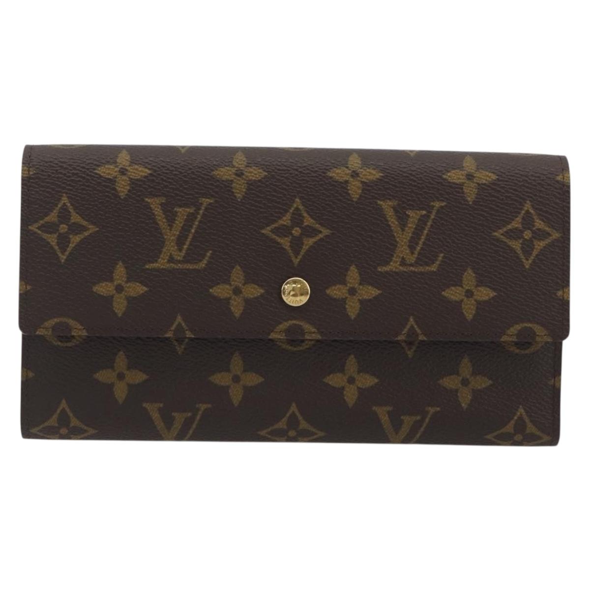 LOUIS VUITTON Monogram Porte Tresor International Wallet M61215 LV Auth 194302A