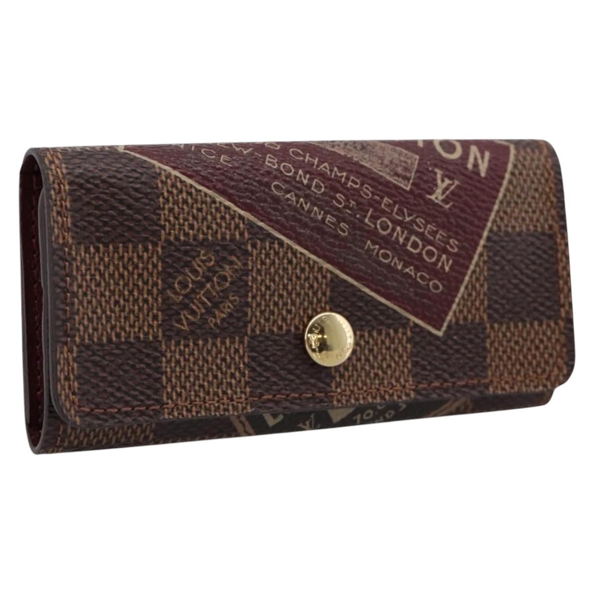 LOUIS VUITTON Damier Ebene Multicles 4 Key Case N63082 Auth 194304M