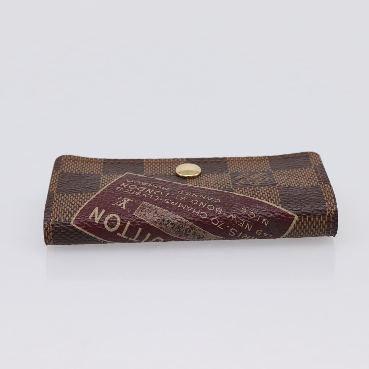 LOUIS VUITTON Damier Ebene Multicles 4 Key Case N63082 Auth 194304M