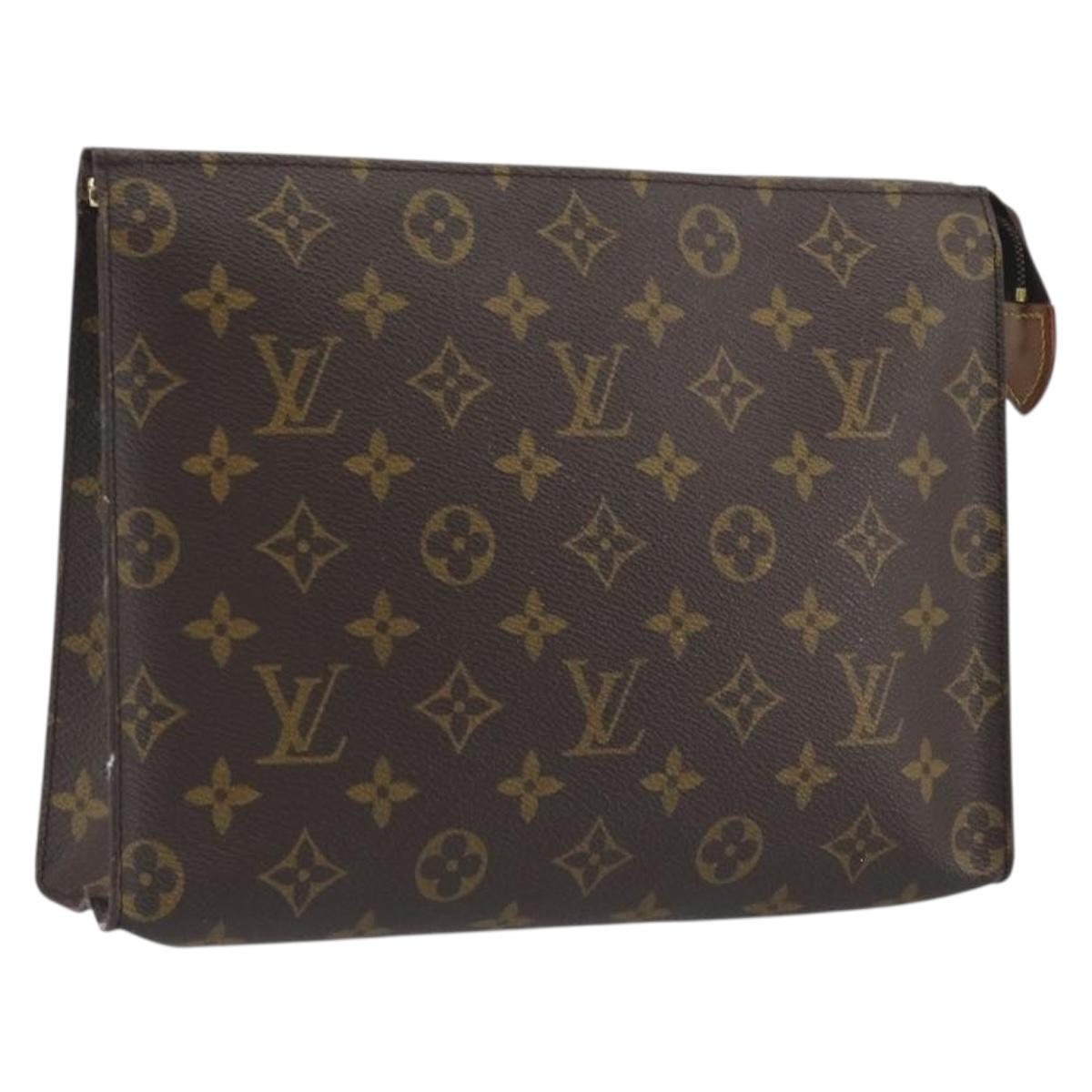 LOUIS VUITTON Monogram Poche Toilette 26 Pouch M47542 LV Auth 194309