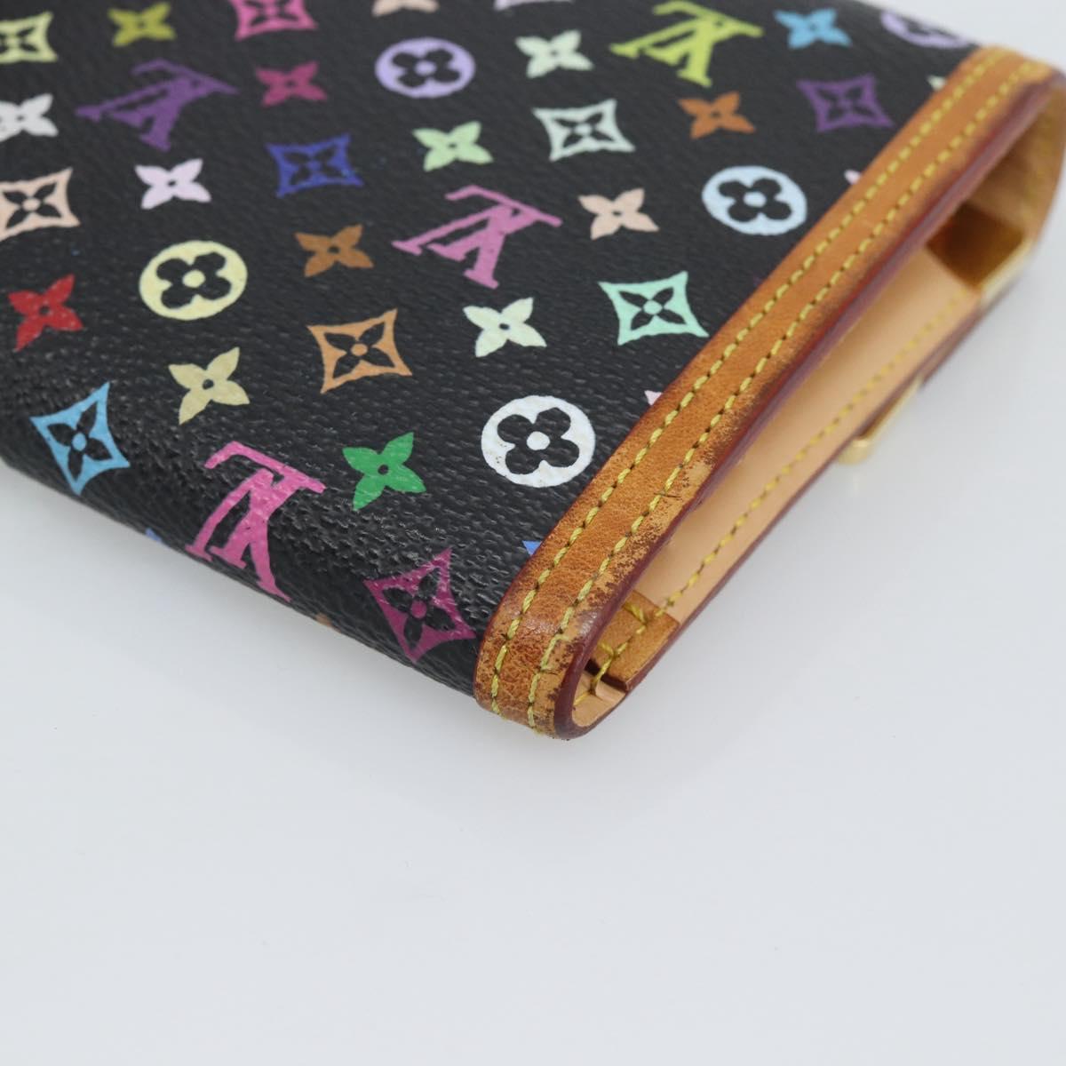 LOUIS VUITTON Monogram Multicolor Porte Tresor International M92658 Auth 194312A