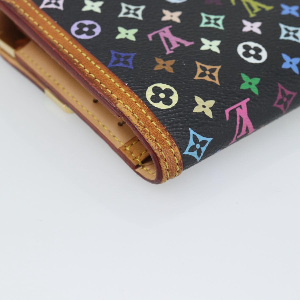 LOUIS VUITTON Monogram Multicolor Porte Tresor International M92658 Auth 194312A