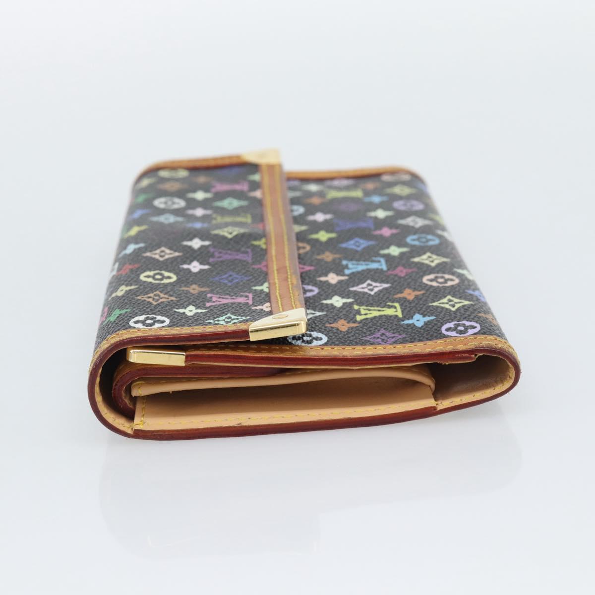 LOUIS VUITTON Monogram Multicolor Porte Tresor International M92658 Auth 194312A