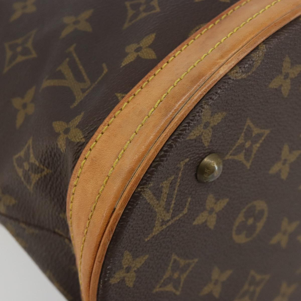 LOUIS VUITTON Monogram Bucket PM Shoulder Bag M42238 LV Auth 194314