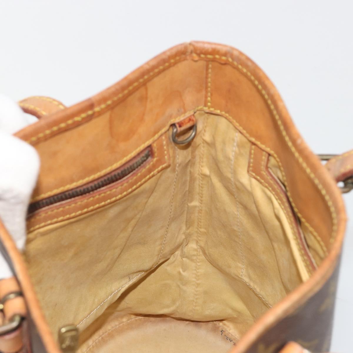 LOUIS VUITTON Monogram Bucket PM Shoulder Bag M42238 LV Auth 194314