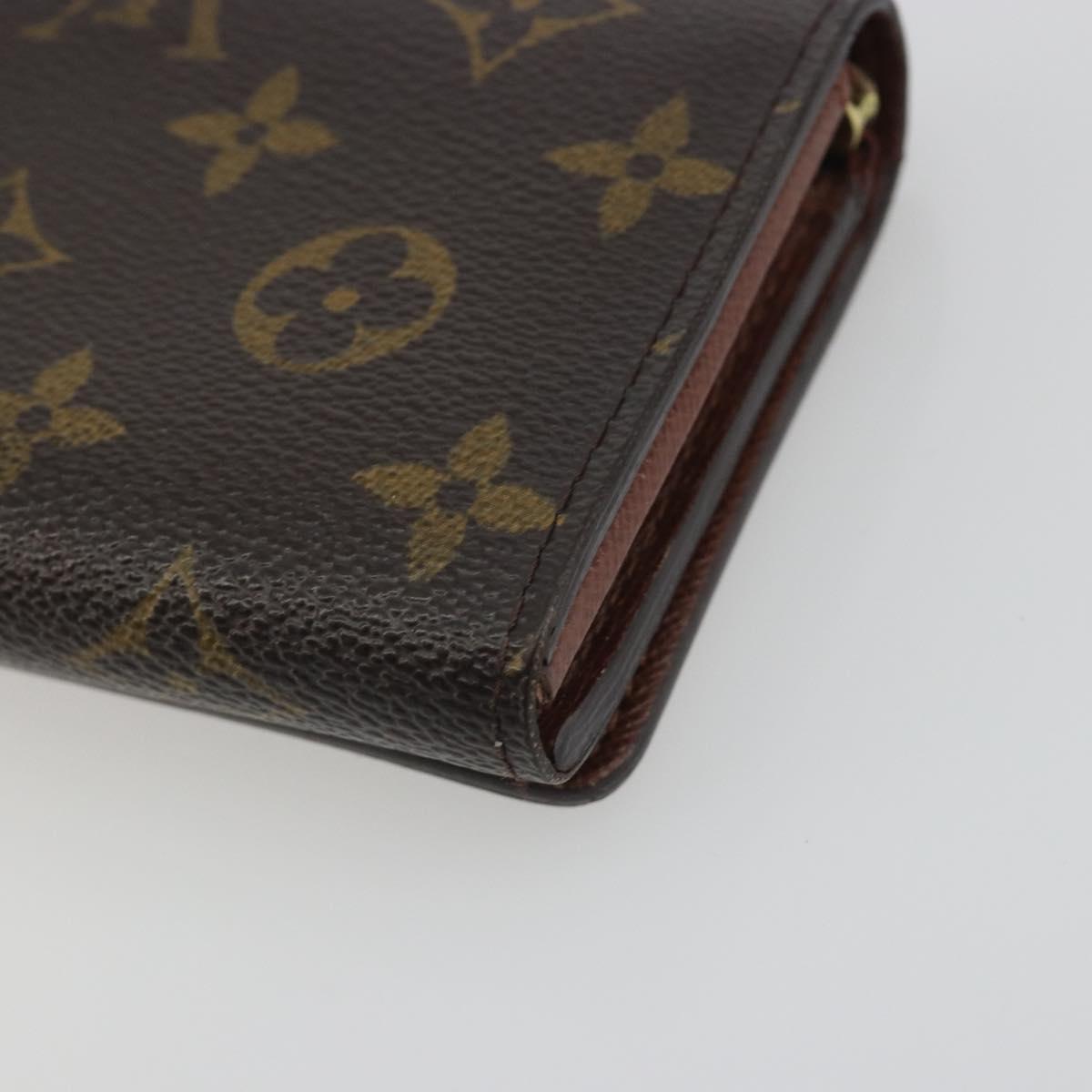 LOUIS VUITTON Porte Monnaie Billets Tresor Wallet M61730 LV Auth 194316A