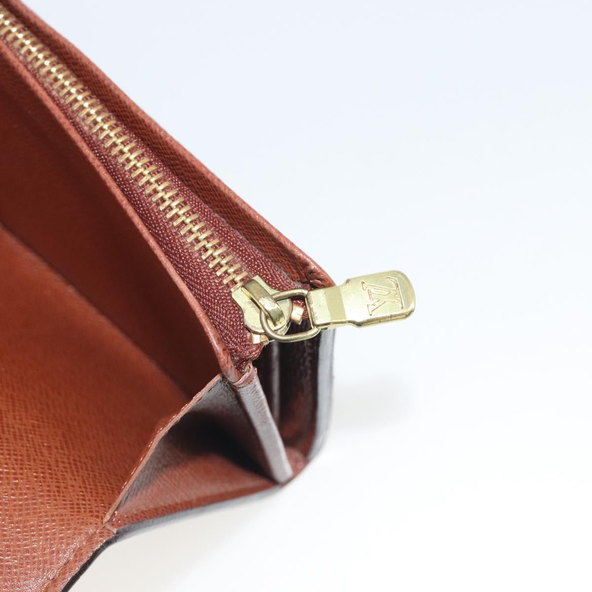 LOUIS VUITTON Porte Monnaie Billets Tresor Wallet M61730 LV Auth 194316A