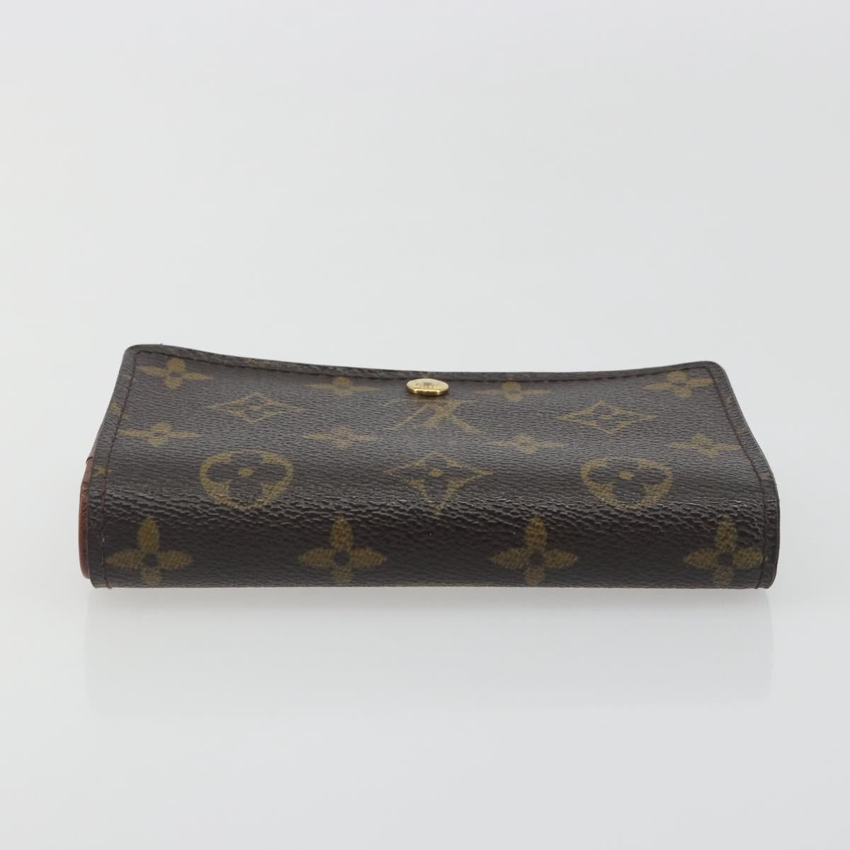 LOUIS VUITTON Porte Monnaie Billets Tresor Wallet M61730 LV Auth 194316A
