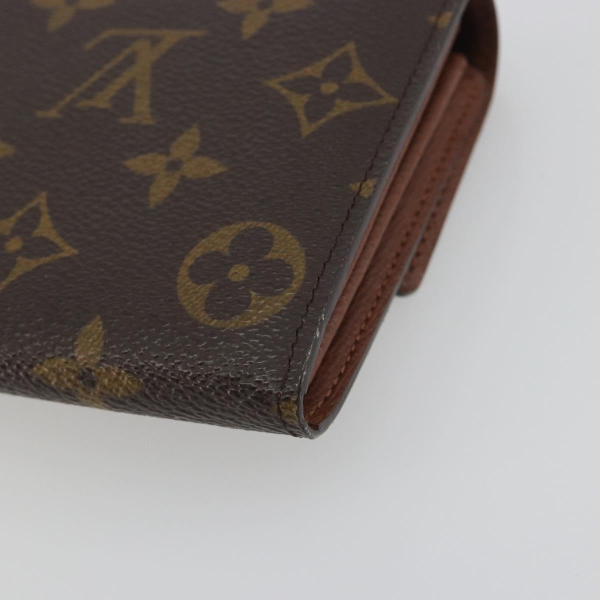 LOUIS VUITTON Pochette Porte Monnaie Credit Long Wallet M61726 LV Auth 194317A
