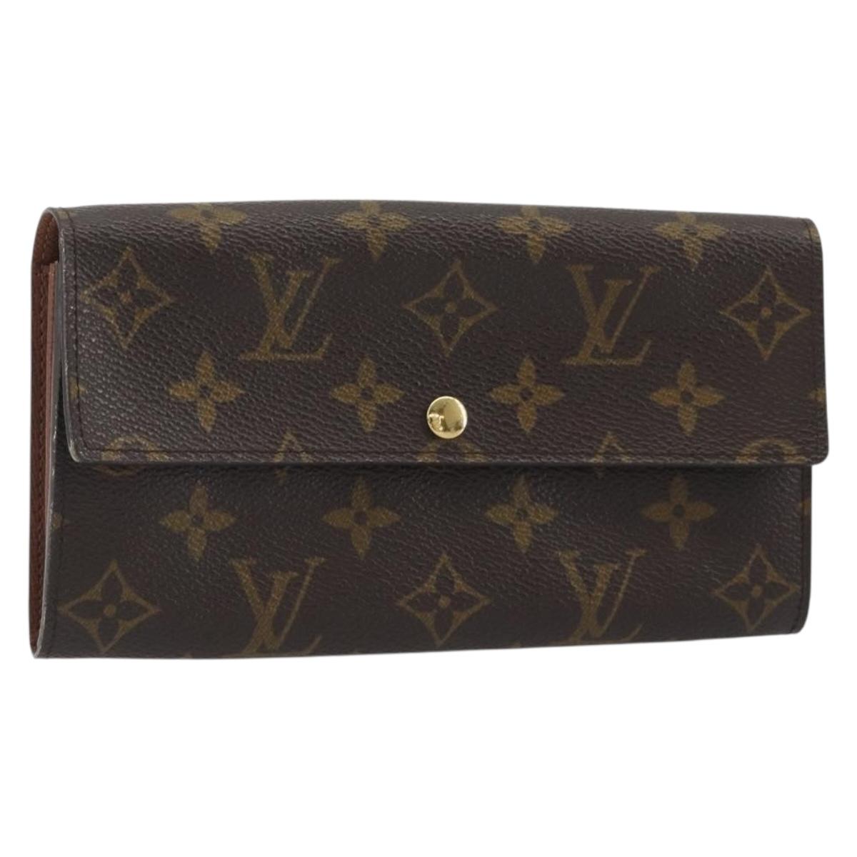 LOUIS VUITTON Pochette Porte Monnaie Credit Long Wallet M61726 LV Auth 194317A