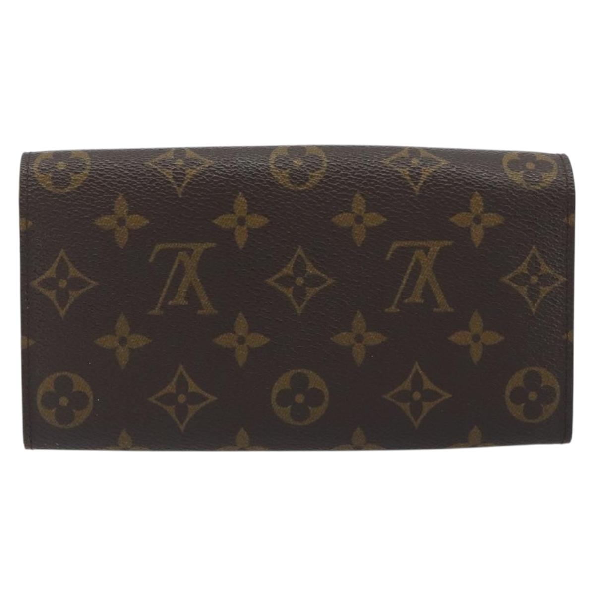 LOUIS VUITTON Pochette Porte Monnaie Credit Long Wallet M61726 LV Auth 194317A