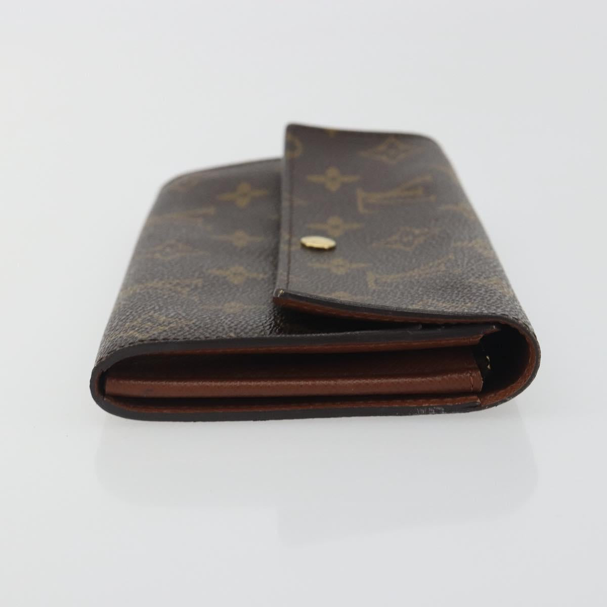 LOUIS VUITTON Pochette Porte Monnaie Credit Long Wallet M61726 LV Auth 194317A