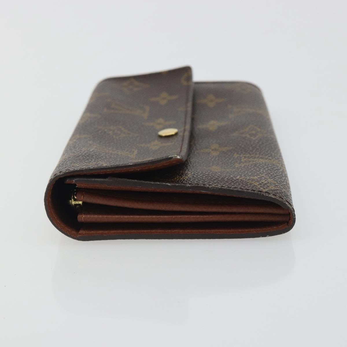 LOUIS VUITTON Pochette Porte Monnaie Credit Long Wallet M61726 LV Auth 194317A